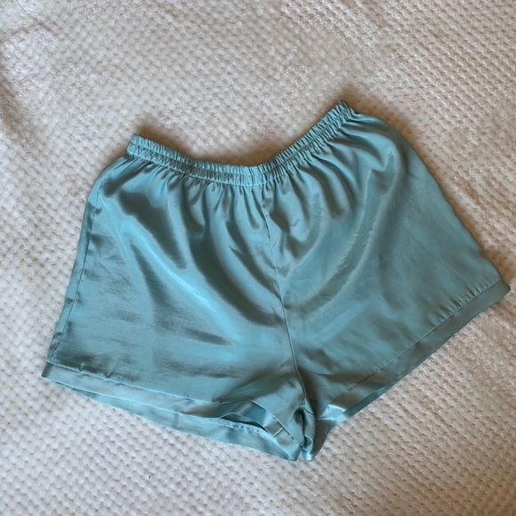 ✨ Victoria’s Secret Gold Silky Mint Lounge Shorts - Picture 3 of 11